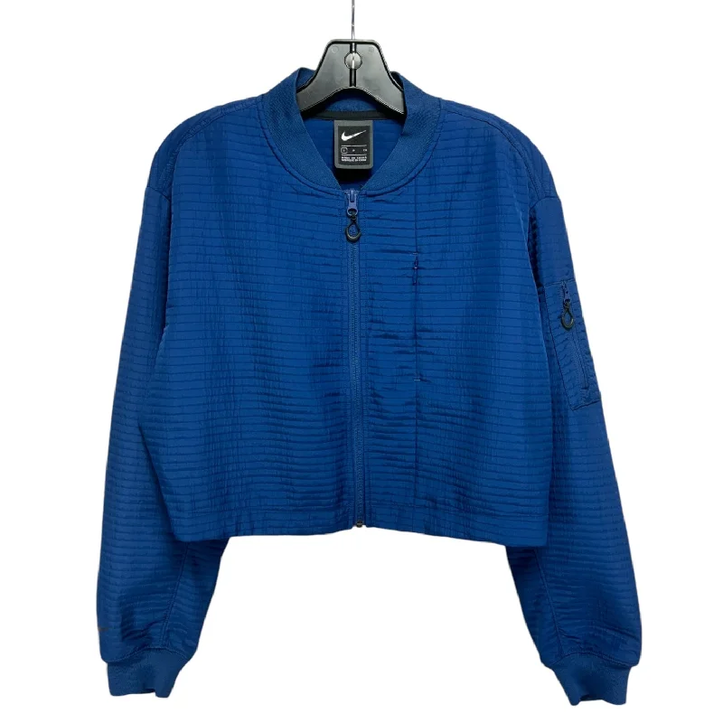 Super Bargain Athletic Jacket By Nike In Blue, Size: S