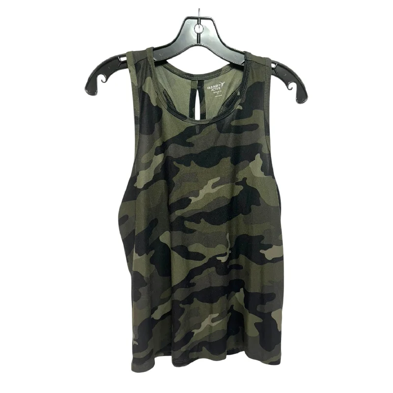 Athletic Tank Top By Old Navy In Camouflage Print, Size: S