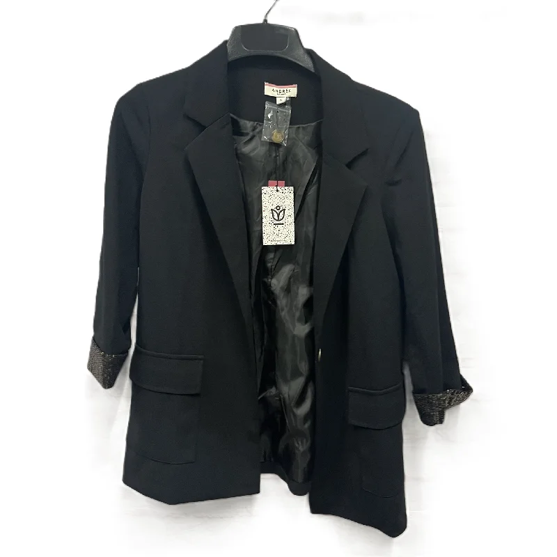 Overstock Blazer By Andree By Unit In Black, Size: S