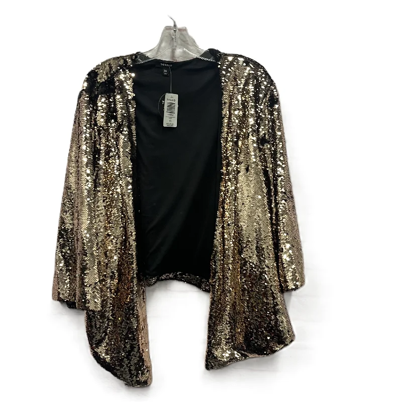 Price Reduction Blazer By Torrid In Gold, Size: 3x