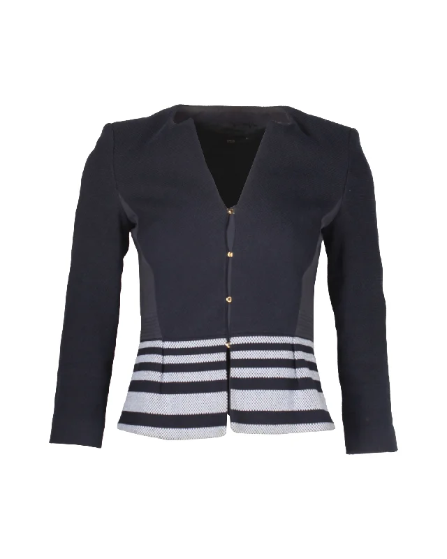 Super Savings Boss Hugo Boss Jeisina Blazer in Navy Blue Cotton