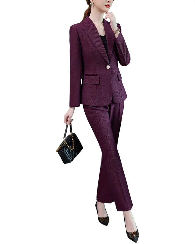 Bossy Chic 2pc Blazer & Pant Set