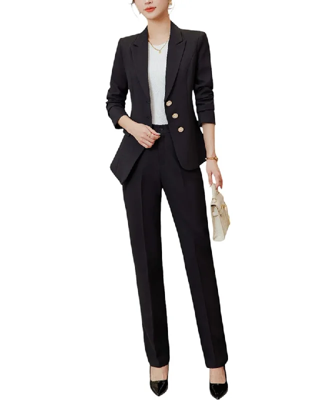 Bossy Chic 2pc Blazer & Pant Set