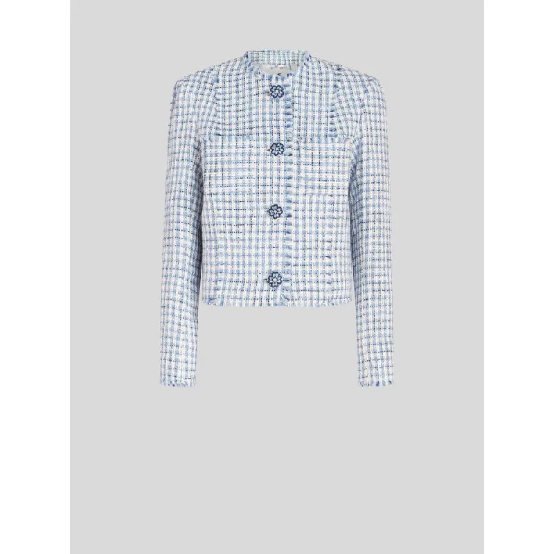Super Deal CHECK BOUCLÉ JACKET