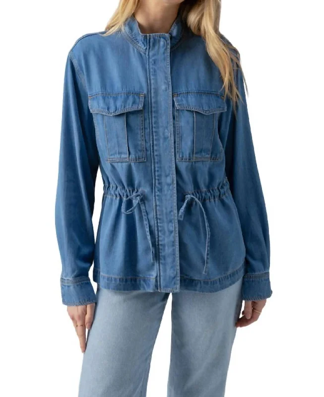Price Reduction Cinched Surplus Jacket In Sun Drenched