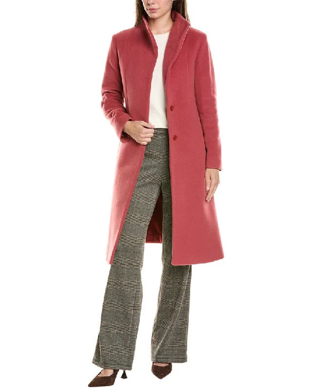 Best Seller Cinzia Rocca Long Wool & Cashmere-Blend Coat