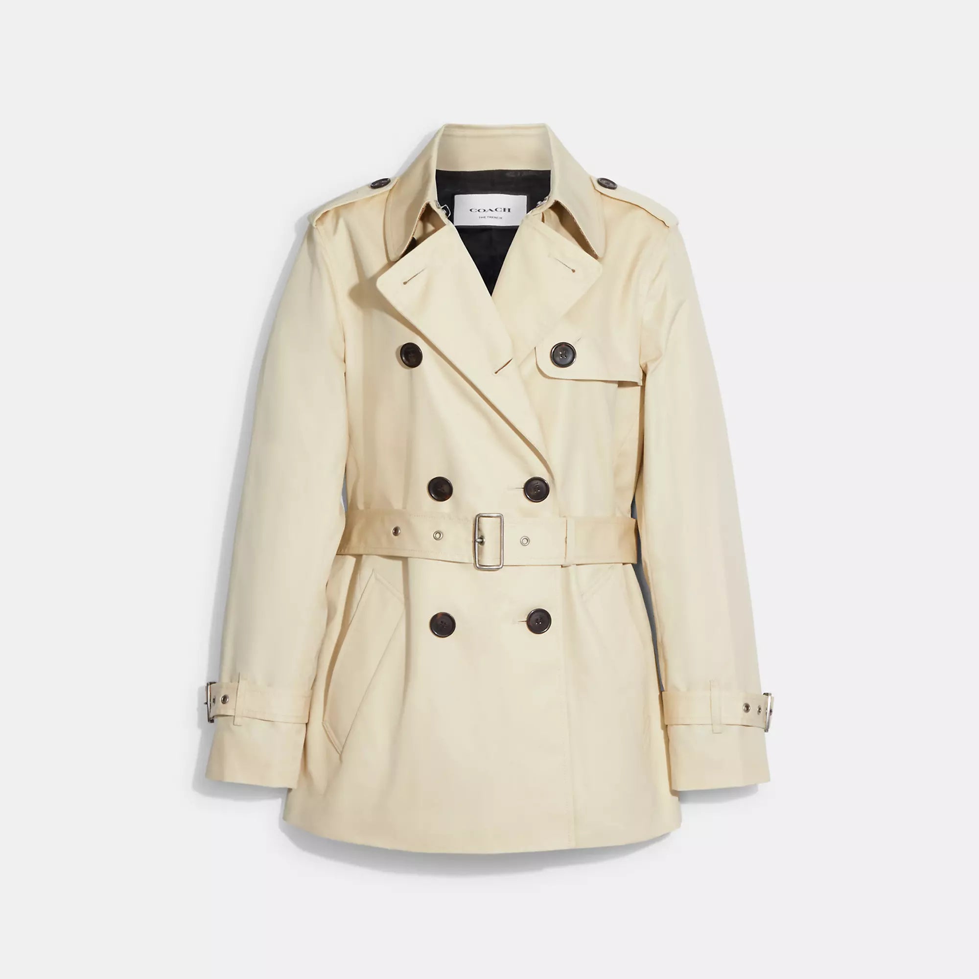 Super Sale Coach Outlet Solid Short Trench