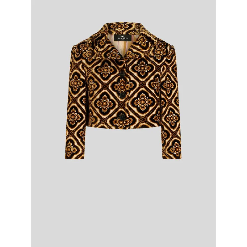 Unmissable Offer CROPPED VELVET JACKET