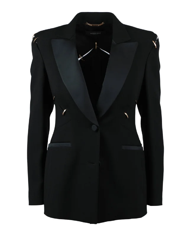 Value Deals Cut-Out Notched Blazer