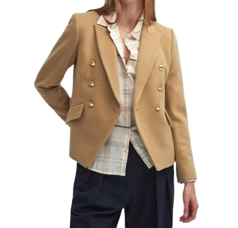 Discount Deals Darly Military Blazer In Camel