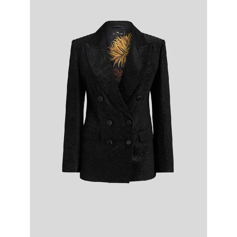 Special Discount DOUBLE-BREASTED JACKET WITH PRINTED LINING