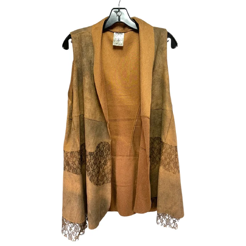 Big Savings Faux Suede & Lace Vest Other By Vocal In Brown, Size: Xl