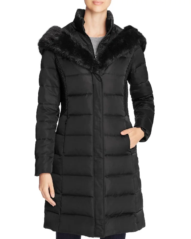 Closeout Felicity Puffer Coat In Black