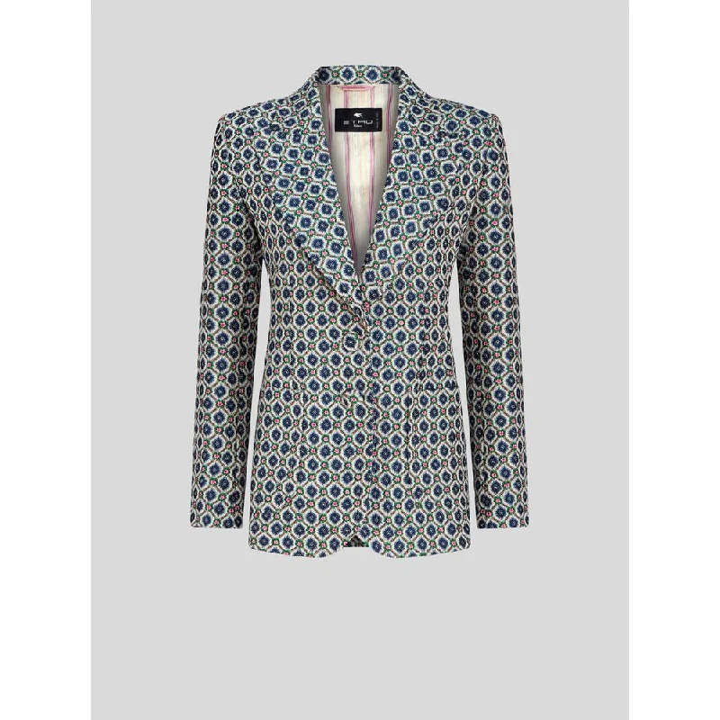 Year-End Clearance GEOMETRIC PATTERN JACQUARD JACKET
