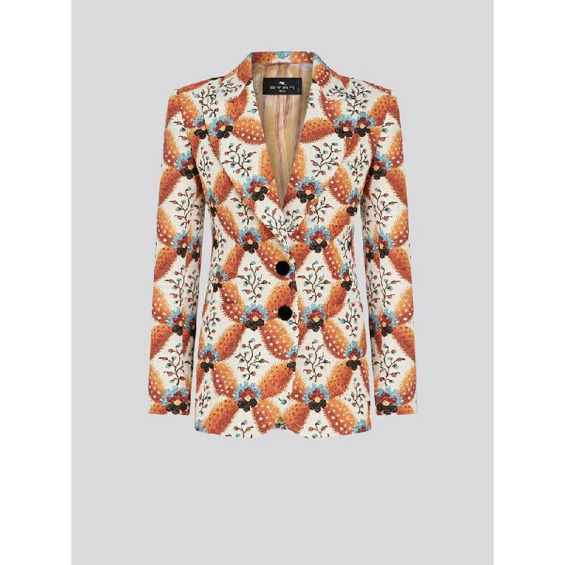 Limited Time Offer JACQUARD JACKET WITH GEOMETRIC PATTERN