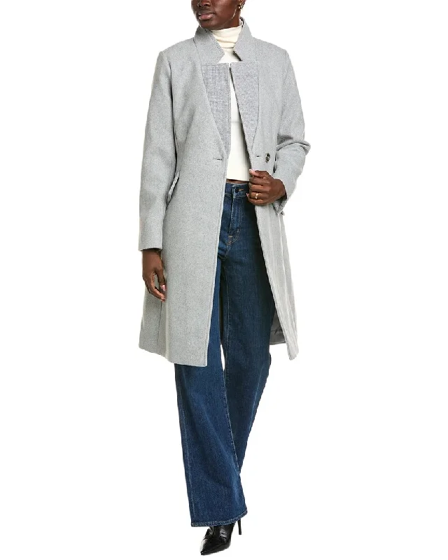 Today’s Deal Kenneth Cole Collared Wool-Blend Coat