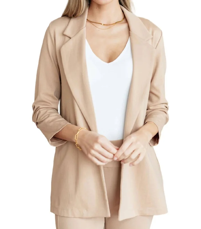 Limited Time Discount Magic 3/4 Blazer In Khaki