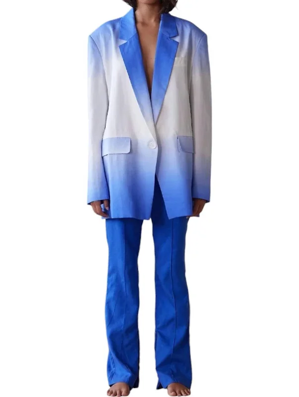 Inventory Reduction Marlow Oversized Blazer In Blue