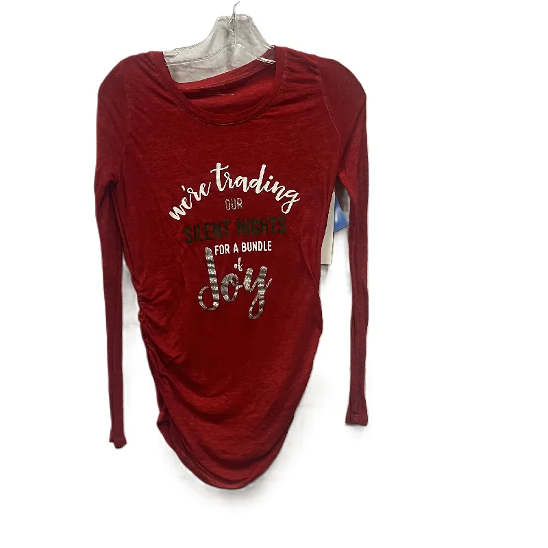 Year-End Sale Maternity Top Long Sleeve By Motherhood, Size: Xs