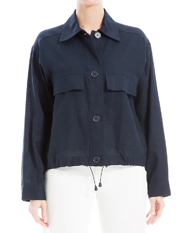Instant Discount Max Studio Linen-Blend Jacket