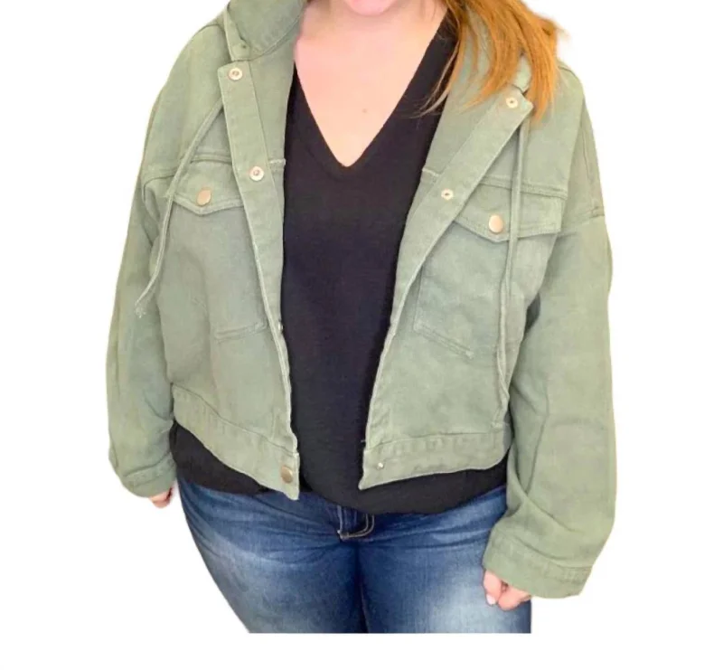 Mollie's Favorite Jacket In Olive Green