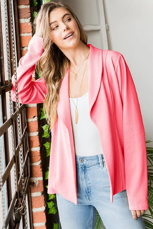 Don't Wait Open Front Long Sleeve Blazer