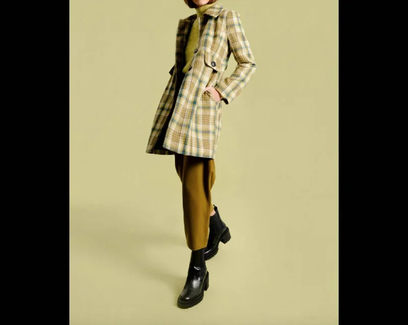 Today's Special Plaid Jacket In Lemon