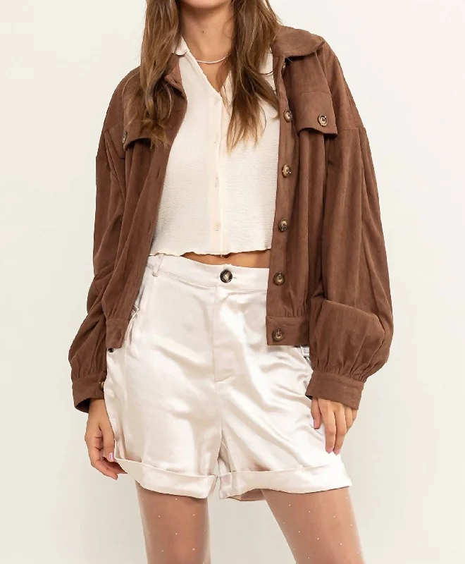 Holiday Sale Presley Corduroy Jacket In Brown