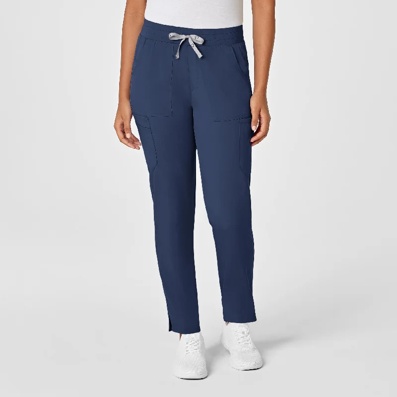 TIME-Limited Offer PRO Women's Slim Leg Cargo Scrub Pant - Navy