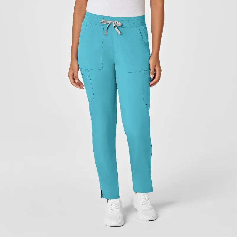 Early Access PRO Women's Slim Leg Cargo Scrub Pant - Teal Blue
