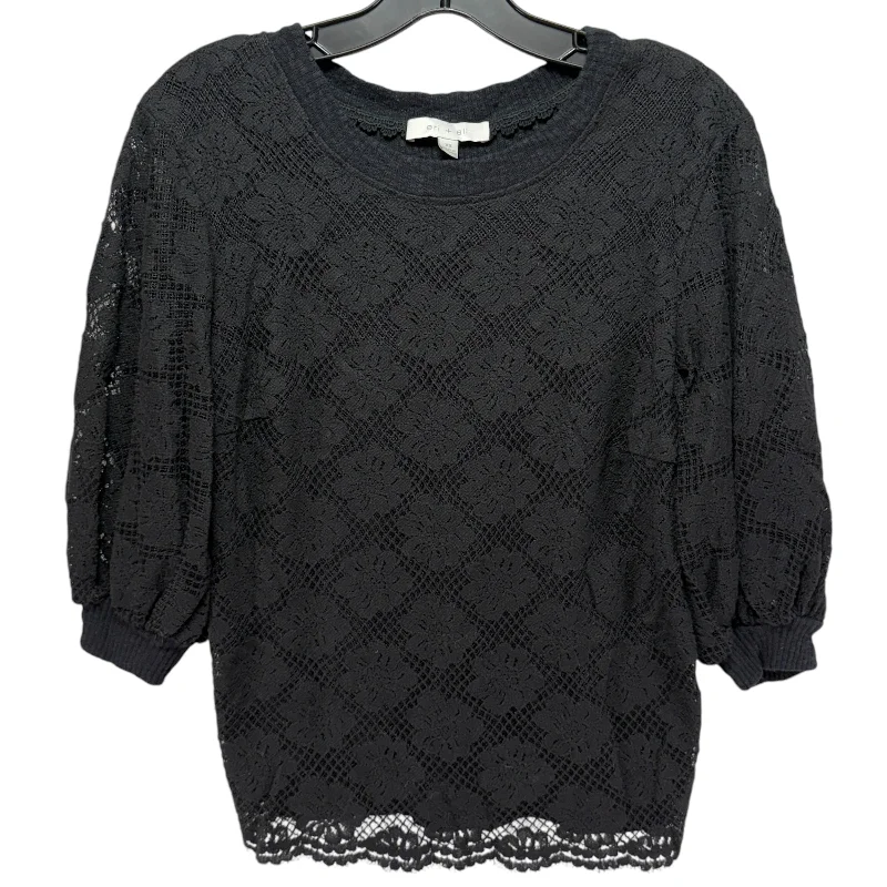 Best Seller Puff-Sleeve Lace Top By Eri + Ali In Black, Size: XS
