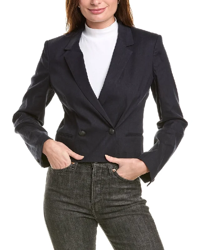 Savings Spectacular rag & bone Josie Linen-Blend Blazer