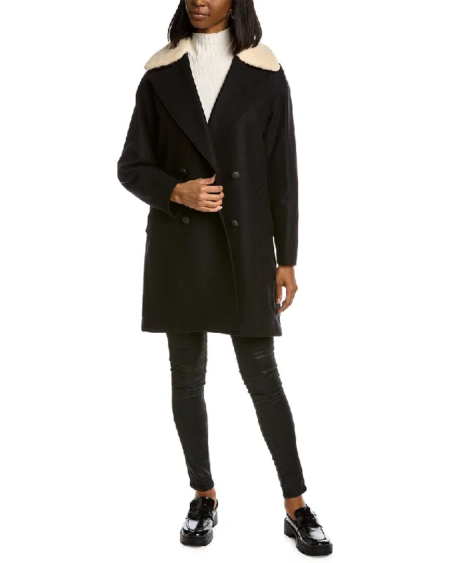Stock Clearance rag & bone Mina Cocoon Wool-Blend Coat