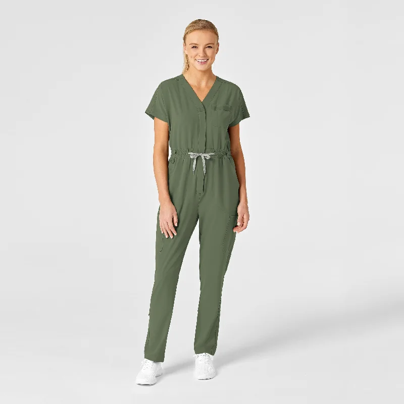 Quick Sale RENEW Women's Zip Front Jumpsuit - Olive