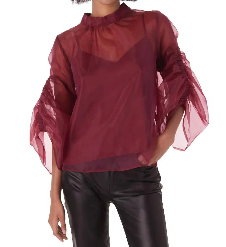 Time-Limited Offer Sibyl Blouse In Cabernet
