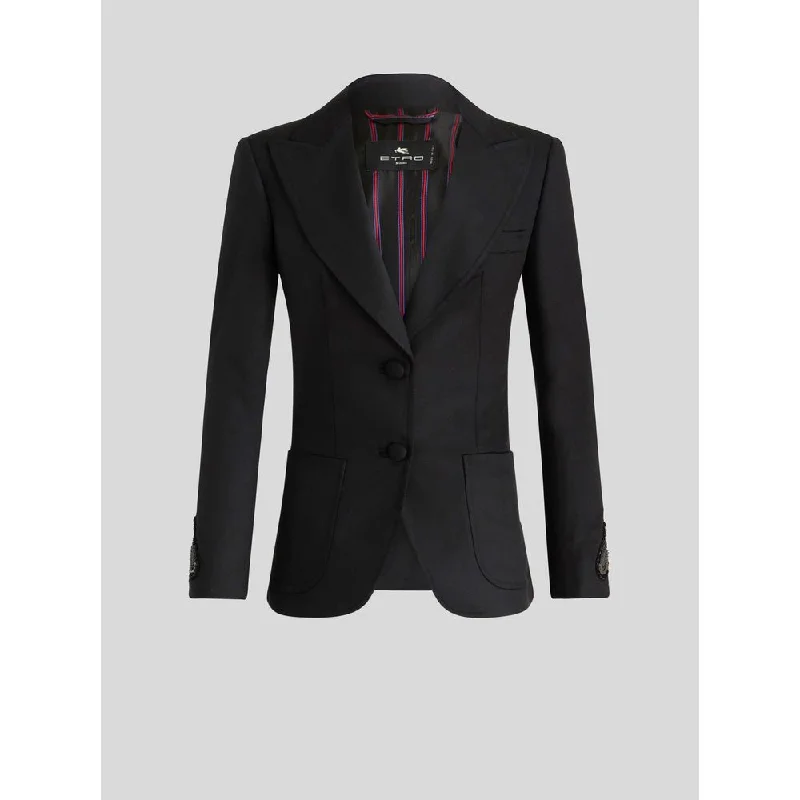 Exclusive Deal SLIM JACKET WITH PAISLEY EMBROIDERY