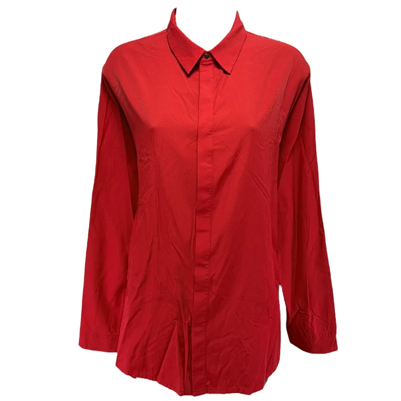 Massive Deals Something Cool Button Down By Aday In Red, Size: S