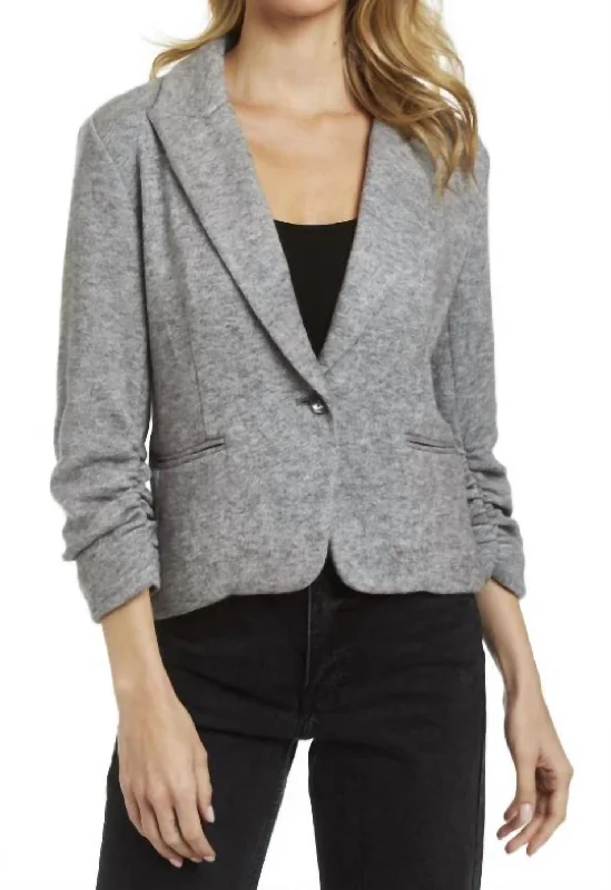 Price Blitz Suzie Blazer In Heather Grey