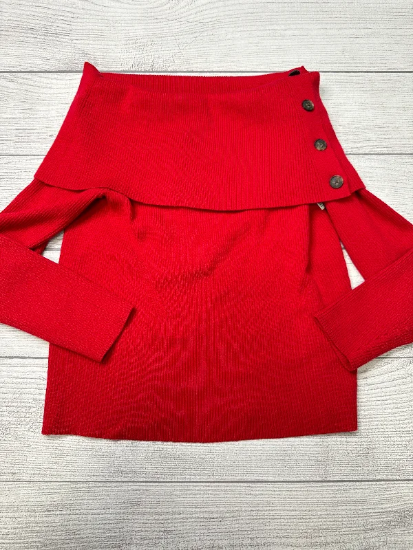 Sweater By Banana Republic In Red, Size: Xl