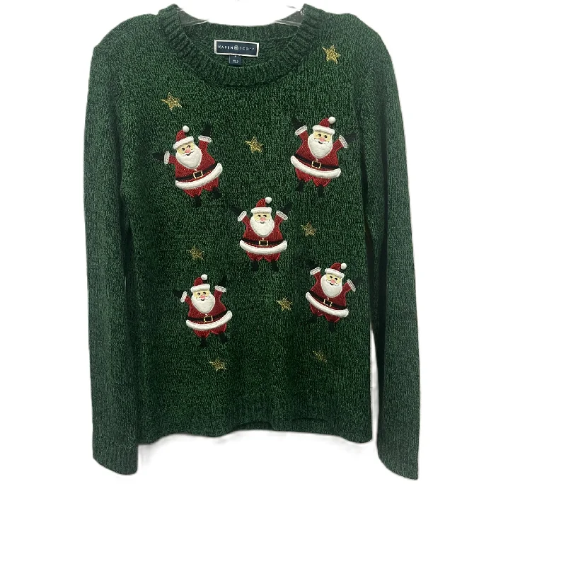Deal Mania Sweater By Karen Scott In Green, Size: S