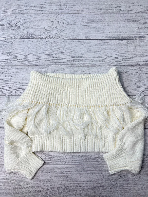 Sweater By Pink Lily In White, Size: Xl