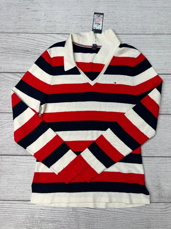Don't Wait Sweater By Tommy Hilfiger In Red White Blue, Size: L