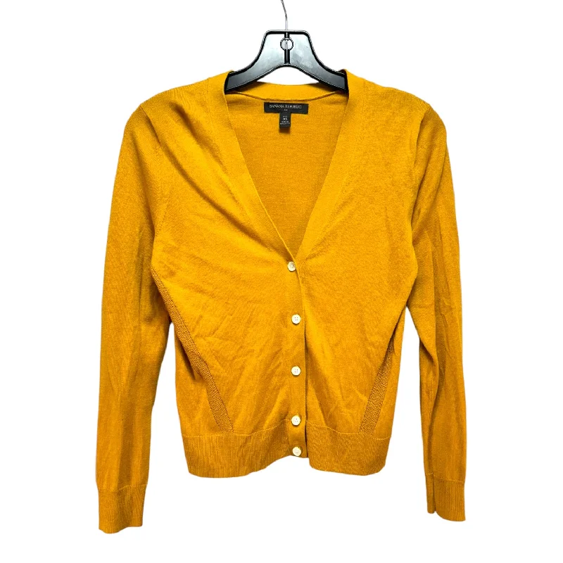 Epic Deals Sweater Cardigan By Banana Republic In Gold, Size: Xs