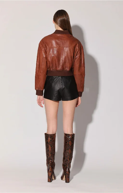 Amazing Deals Sydney Jacket, Teak - Leather