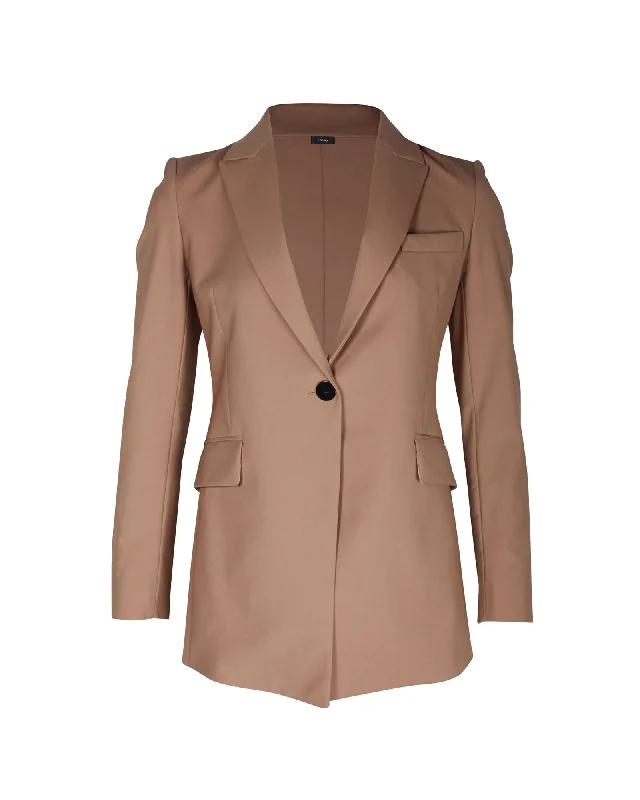 Customer Appreciation Sale Theory Etiennette Blazer in Brown Wool