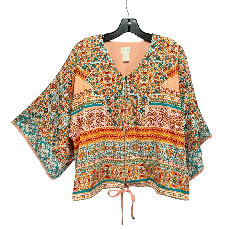 Price Drop Top 3/4 Sleeve By Chicos In Multi-colored, Size: M