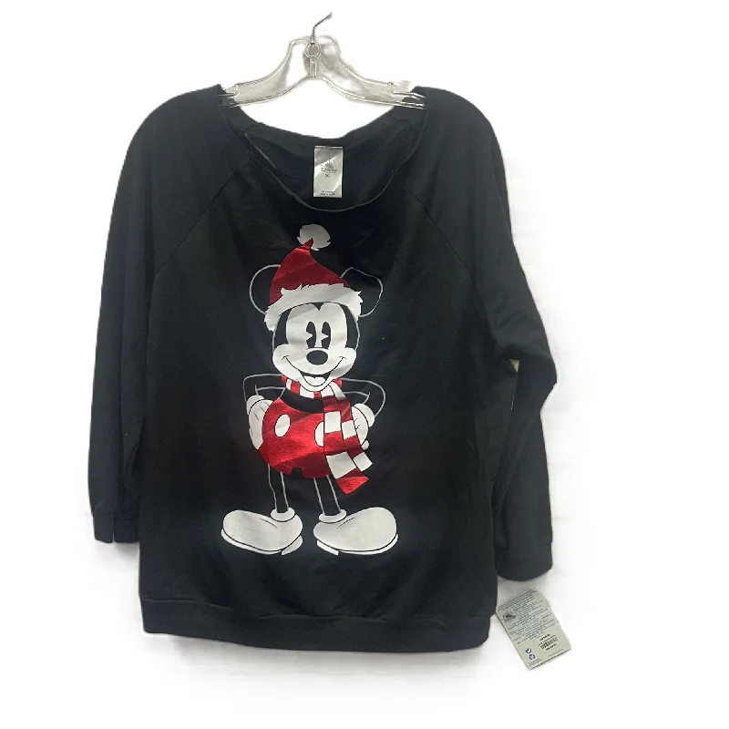 Price Reduction Top Long Sleeve By Disney Store In Black, Size: 2x