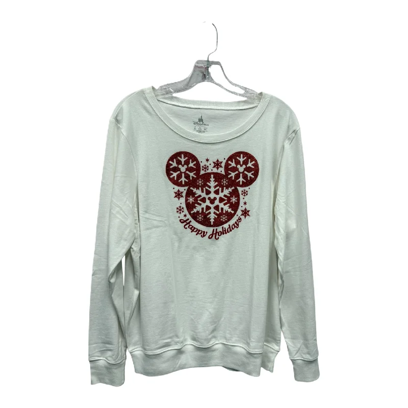 Limited Time Discount Top Long Sleeve By Disney Store In White, Size: Xl