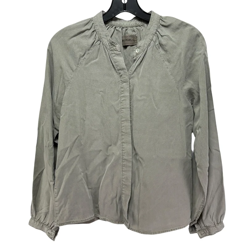 Time-Limited Offer Top Long Sleeve By For The Republic In Grey, Size: Xs