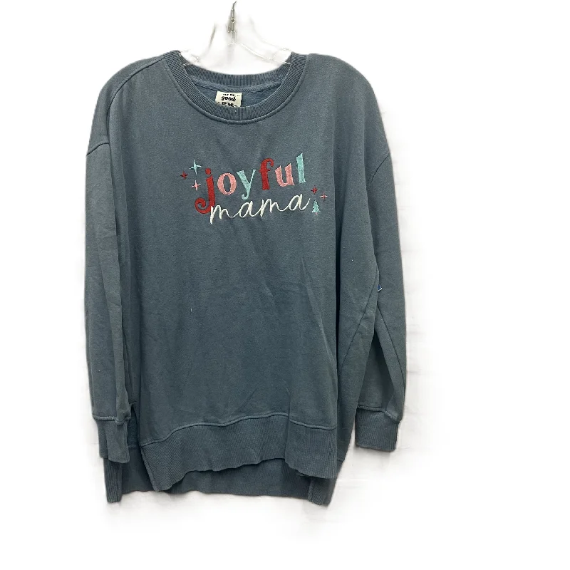 Buy Now Top Long Sleeve By Jadelynn Brook In Blue, Size: M